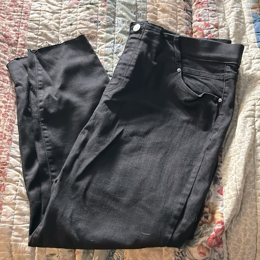 Black stretch pants